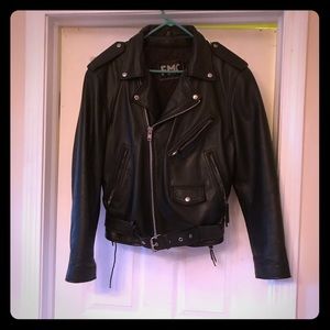 Men’s used Leather Biker Jacket